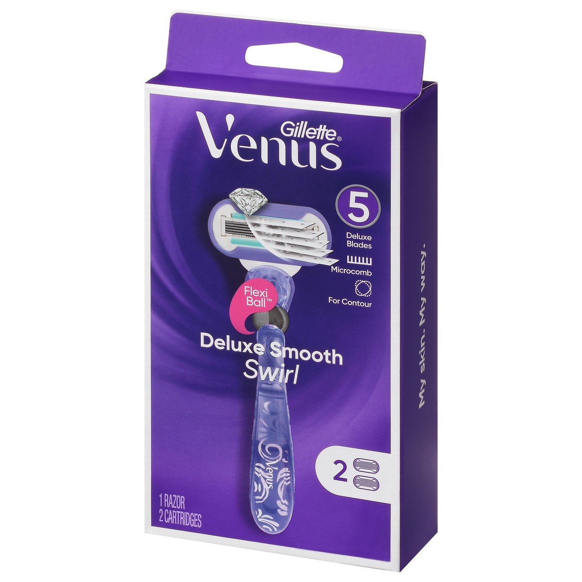 slide 3 of 10, Gillette Venus Deluxe Smooth Swirl, 1 ct