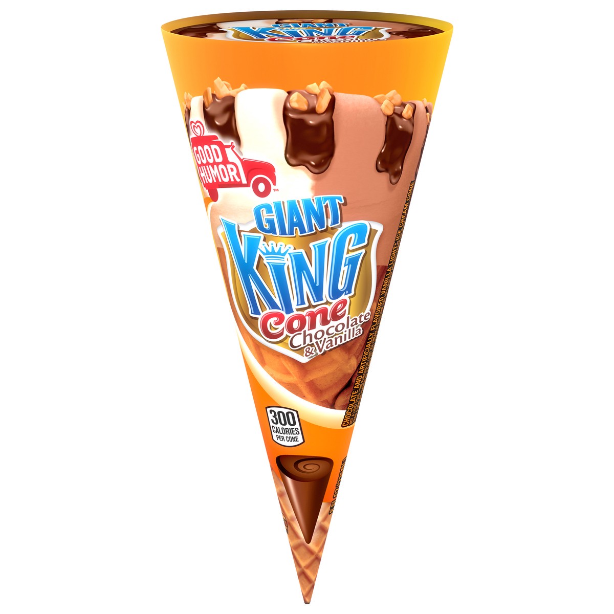 slide 1 of 3, Good Humor Ice Cream & Frozen Desserts Giant King Cone, 1 ct, 1 ct