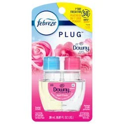 Febreze Plug In Air Freshener, Odor-Fighting Scented Oil Refill, Downy April Fresh Scent, 1 Refills