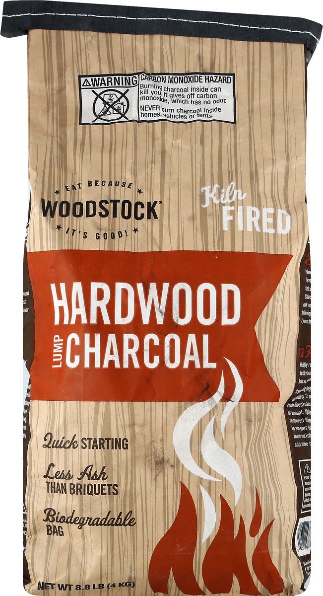 slide 4 of 10, Woodstock Hardwood Lump Charcoal 8.8 lb, 8.80 lb