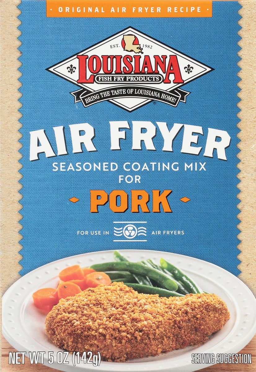 slide 9 of 9, Louisiana Fish Fry Products Air Fryer Crispy Pork Seasoned Coating Mix 5 oz, 5 oz