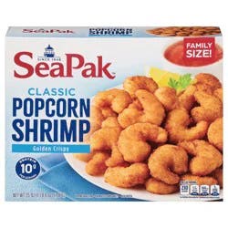 SeaPak Golden Crispy Classic Popcorn Shrimp Family Size 25 oz