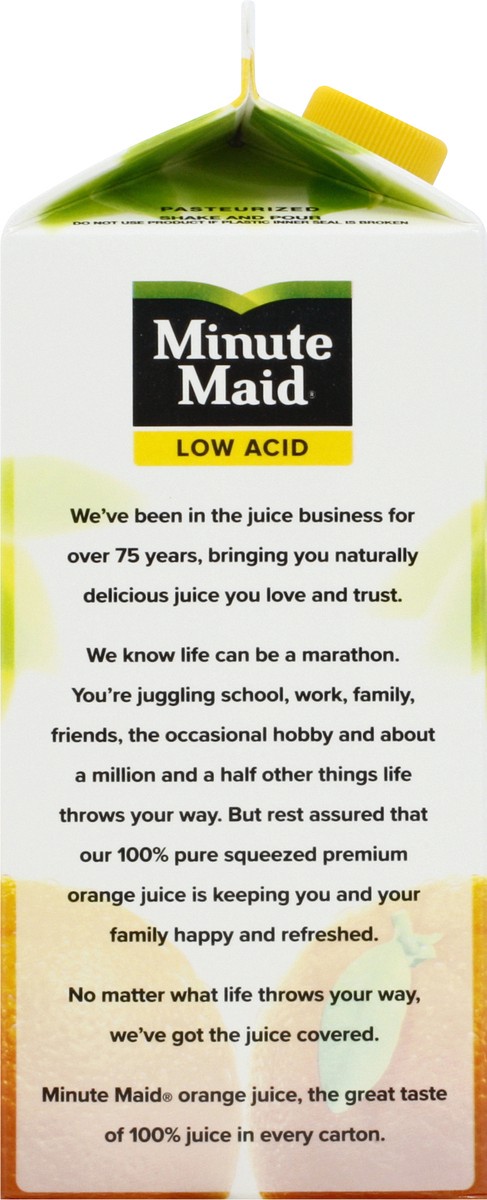 slide 10 of 10, Minute Maid Pulp Free Low Acid Orange Juice - 59 oz, 59 oz