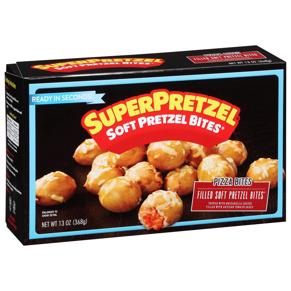 slide 9 of 11, SuperPretzel Pizza Bites Soft Pretzel Bites 13 oz, 15 oz