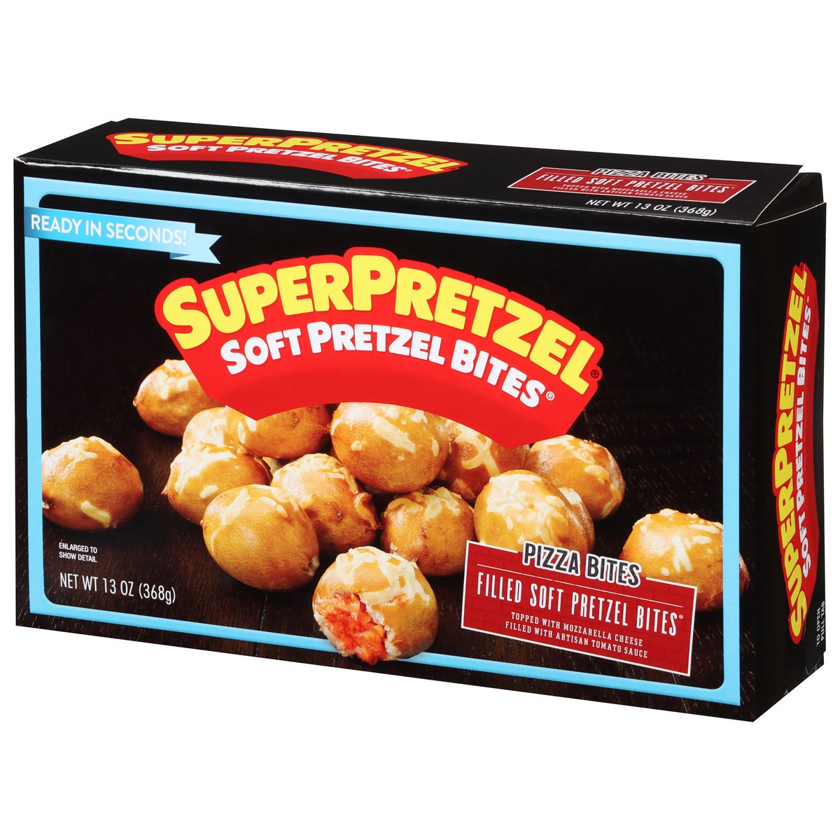 slide 10 of 11, SuperPretzel Pizza Bites Soft Pretzel Bites 13 oz, 15 oz