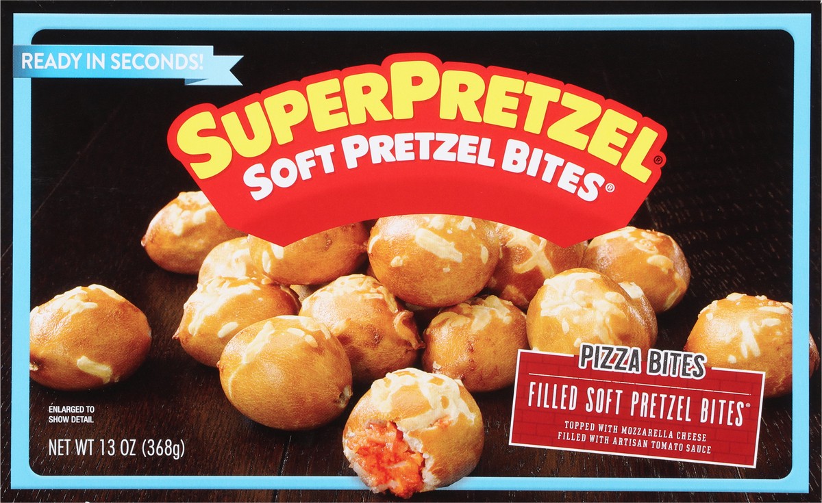 slide 2 of 11, SuperPretzel Pizza Bites Soft Pretzel Bites 13 oz, 15 oz
