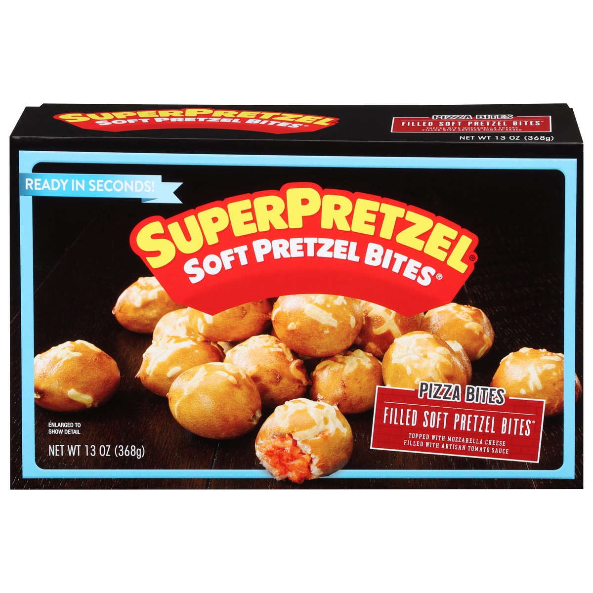 slide 3 of 11, SuperPretzel Pizza Bites Soft Pretzel Bites 13 oz, 15 oz