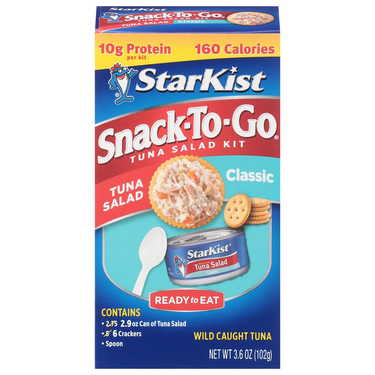 slide 1 of 9, StarKist Snack-To-Go Classic Tuna Salad Kit 1 ea, 1 ct