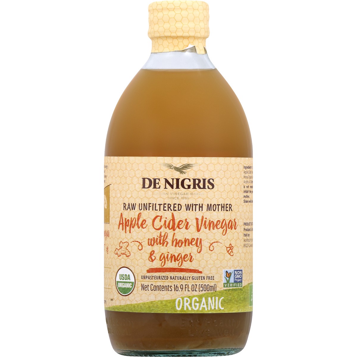 slide 4 of 8, De Nigris Apple Cider Vinegar 16.9 oz, 16.9 oz