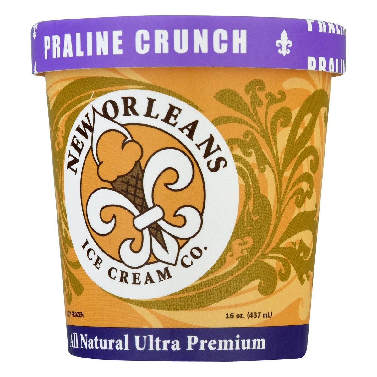 slide 11 of 11, New Orleans Ice Cream Co. Ultra Premium All Natural Praline Crunch Ice Cream 16.0 oz, 16 oz