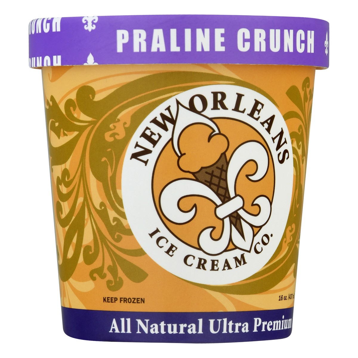 slide 5 of 11, New Orleans Ice Cream Co. Ultra Premium All Natural Praline Crunch Ice Cream 16.0 oz, 16 oz