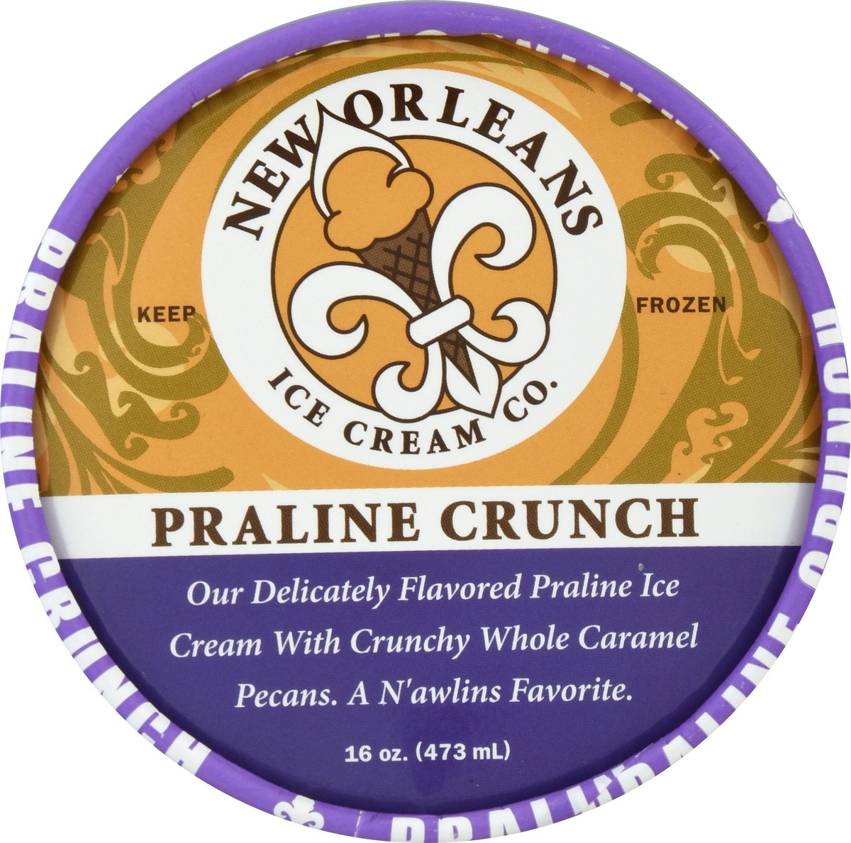 slide 8 of 11, New Orleans Ice Cream Co. Ultra Premium All Natural Praline Crunch Ice Cream 16.0 oz, 16 oz