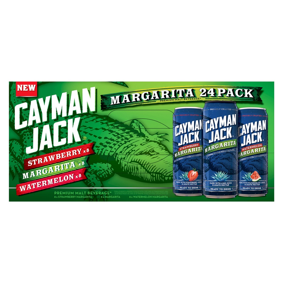 slide 5 of 11, Cayman Jack Margarita Variety Pack 24pk, 24 ct