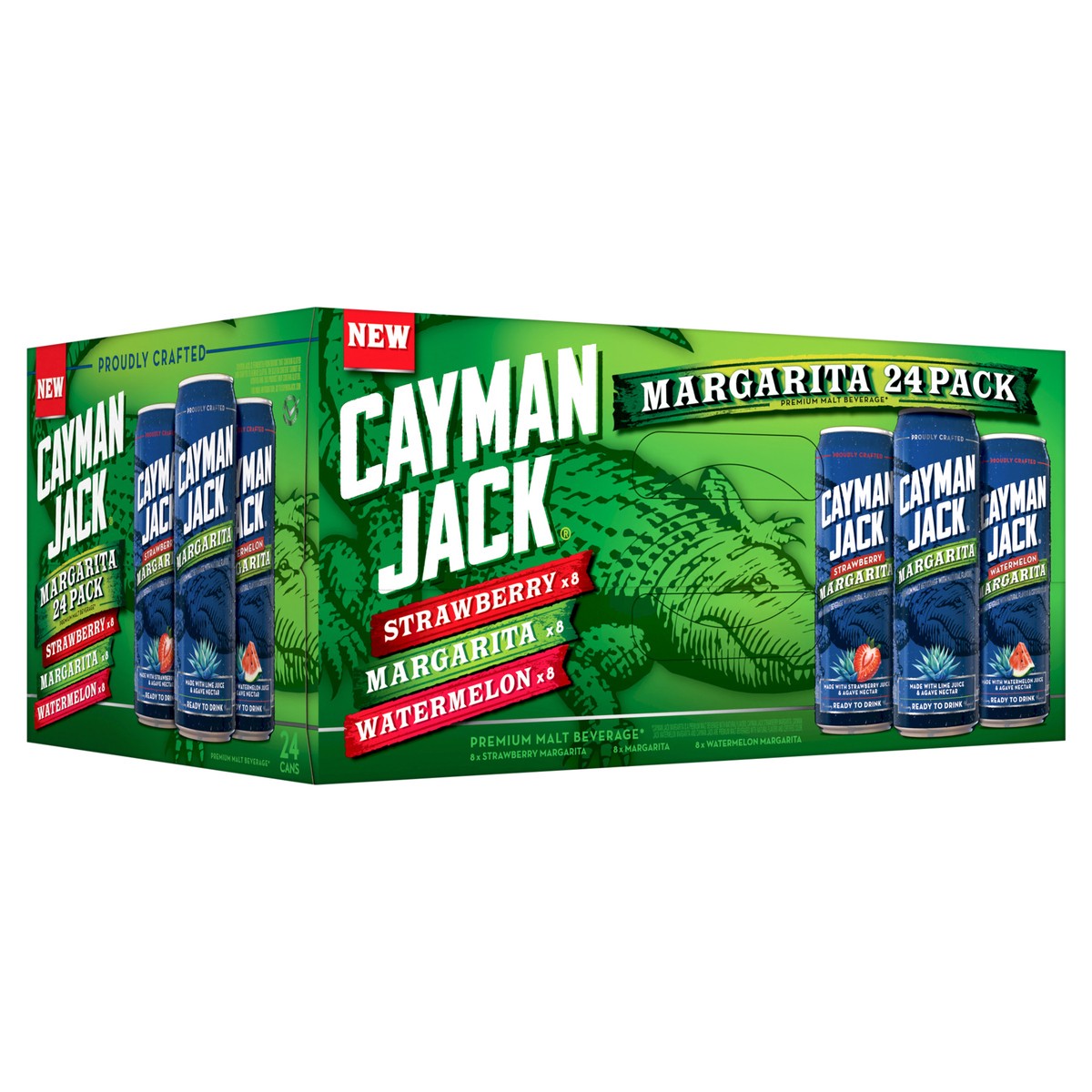 slide 10 of 11, Cayman Jack Margarita Variety Pack 24pk, 24 ct
