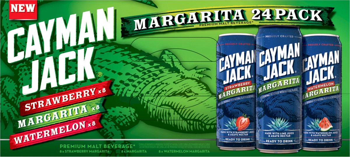 slide 6 of 11, Cayman Jack Margarita Variety Pack 24pk, 24 ct