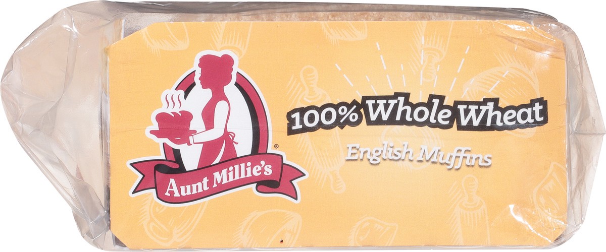 slide 8 of 9, Aunt Millie's 100% Whole Wheat English Muffins, 12 oz