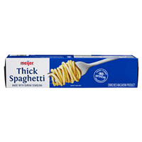 slide 25 of 29, Meijer Thick Spaghetti Pasta - 16 oz, 16 oz