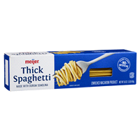 slide 8 of 29, Meijer Thick Spaghetti Pasta - 16 oz, 16 oz