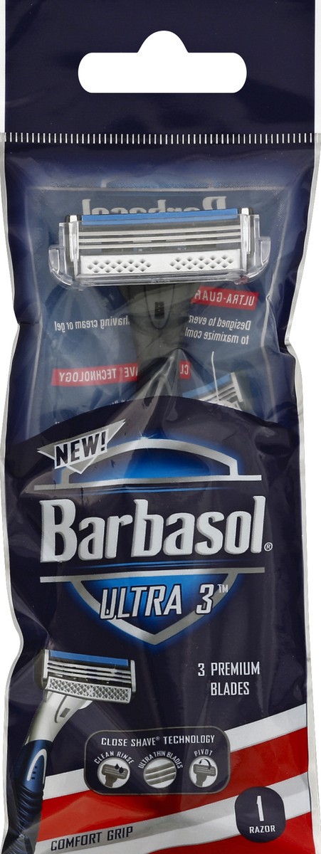 slide 2 of 2, Barbasol Razor, Ultra 3, 1 ct