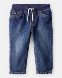 Carter's Carters Baby Pull-On Denim Pants - Blue Navy 3M