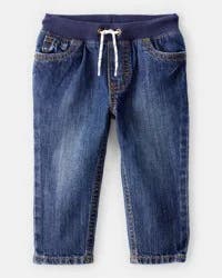Carter's Carters Baby Pull-On Denim Pants - Blue Navy 3M