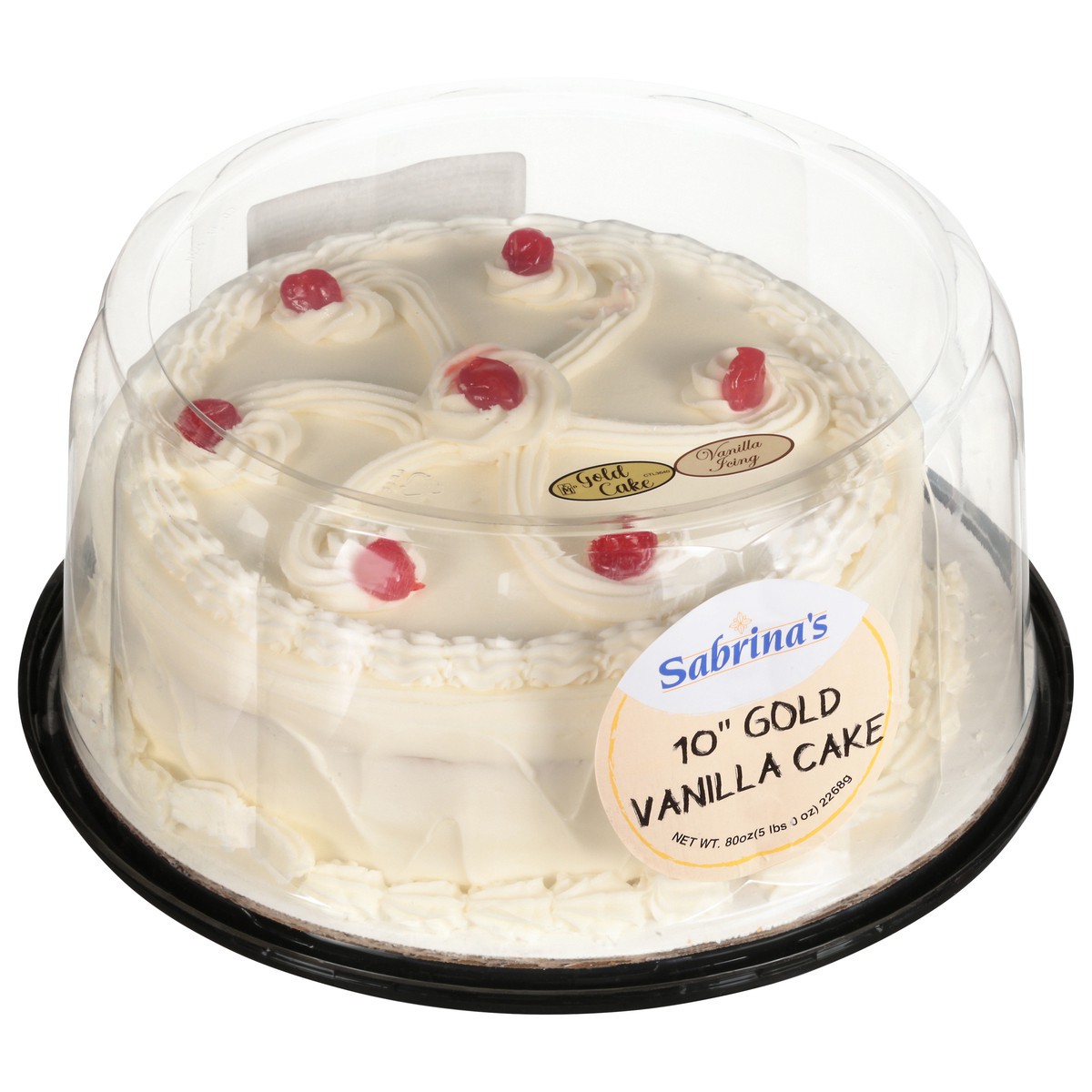 slide 5 of 9, Sabrina's Gold Vanilla Cake 10 Inch, 80 oz