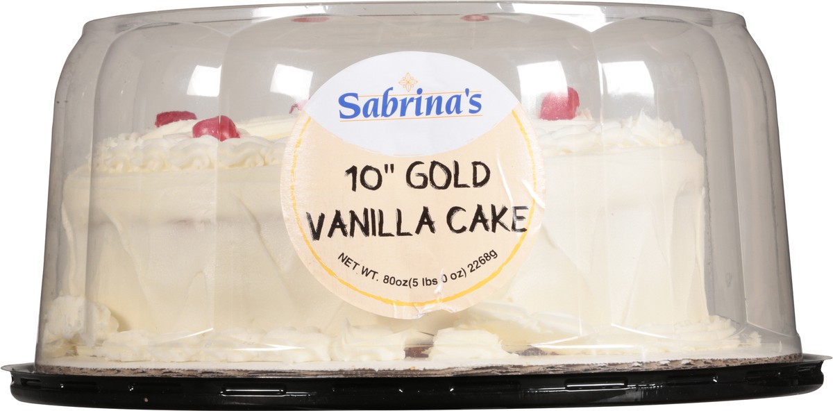 slide 8 of 9, Sabrina's Gold Vanilla Cake 10 Inch, 80 oz
