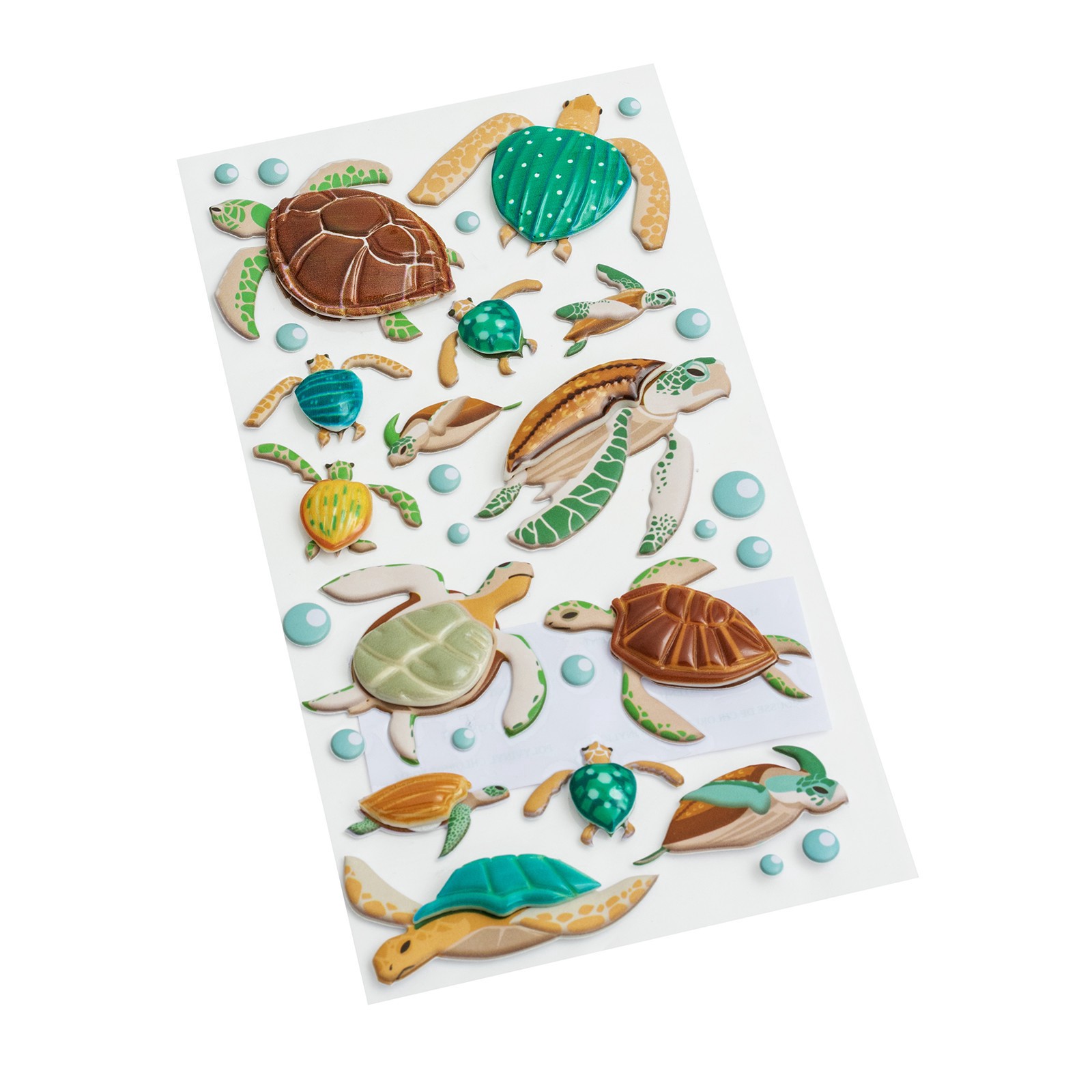 slide 3 of 3, Turtle Stickers By Recollections, 3.75 in x 6.75 in