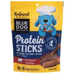 Blue Dog Bakery Protein Sticks USA Premium Beef Recipe Dog Treats - 6 oz