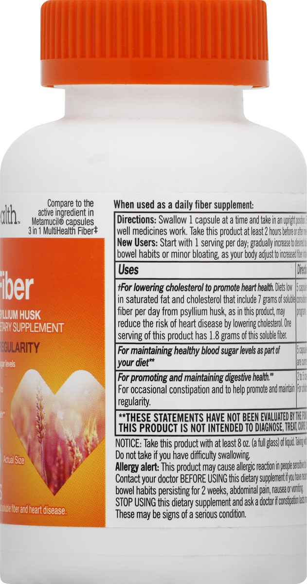 slide 3 of 11, CVS Health Natural Daily Fiber Capsules, 160 Ct, 1 ct