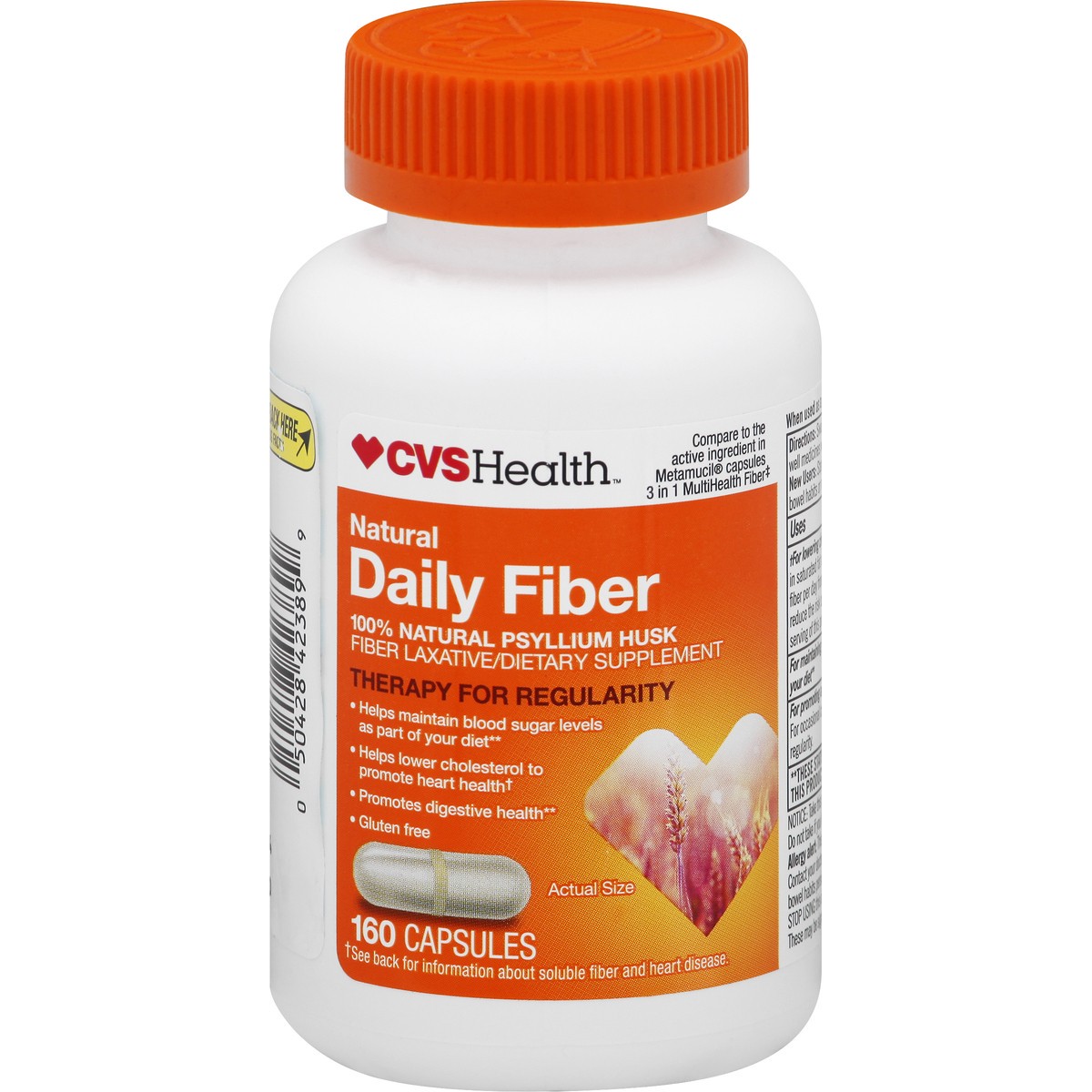 slide 2 of 11, CVS Health Natural Daily Fiber Capsules, 160 Ct, 1 ct