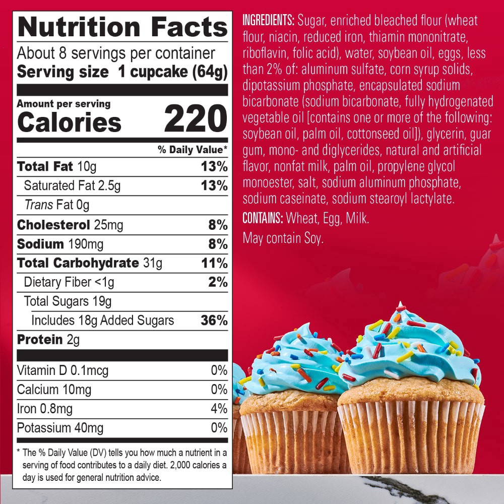 slide 2 of 5, Krusteaz Vanilla Cupcake Batter, 18 oz