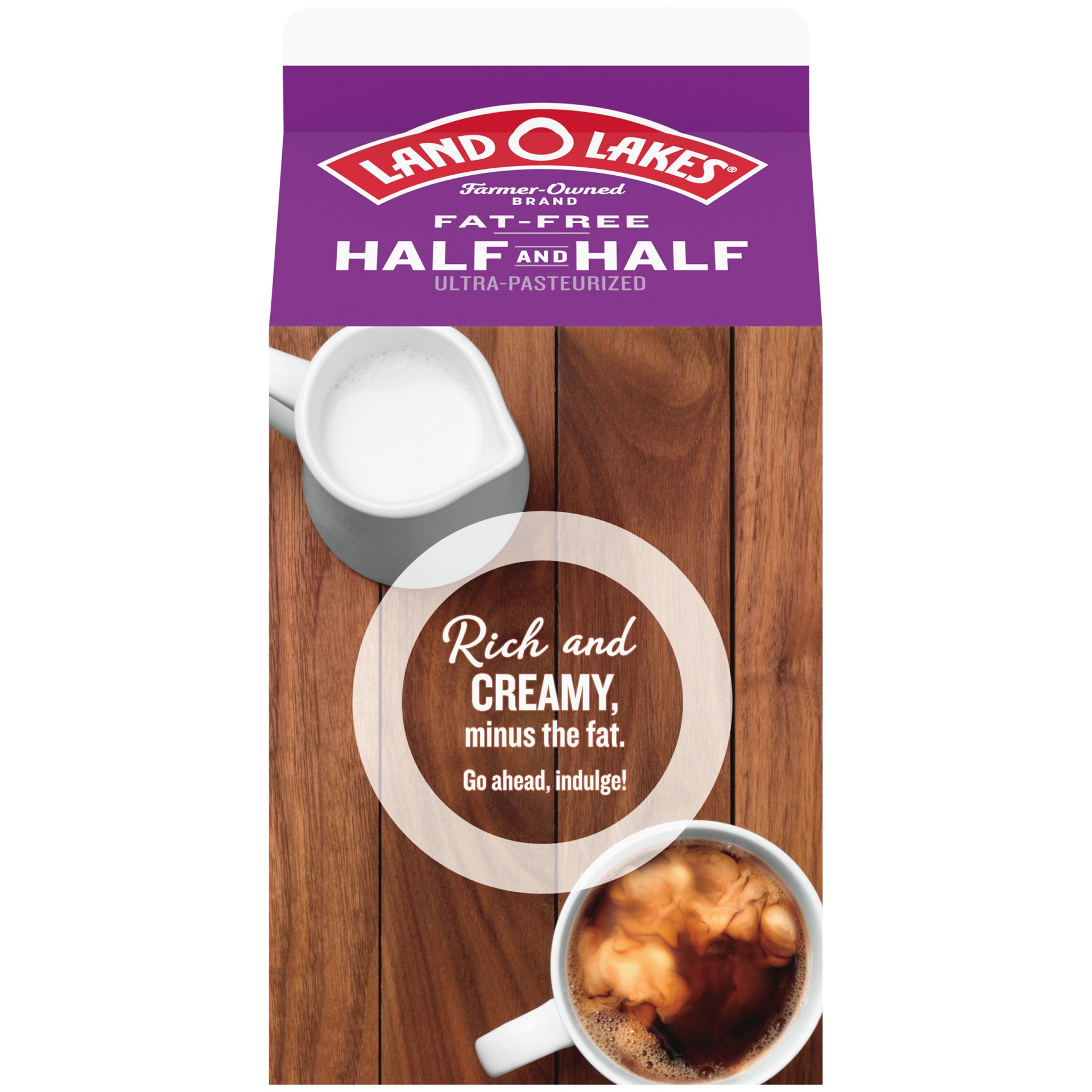 slide 4 of 7, Land O'Lakes Fat-Free Half And Half, 16 fl oz