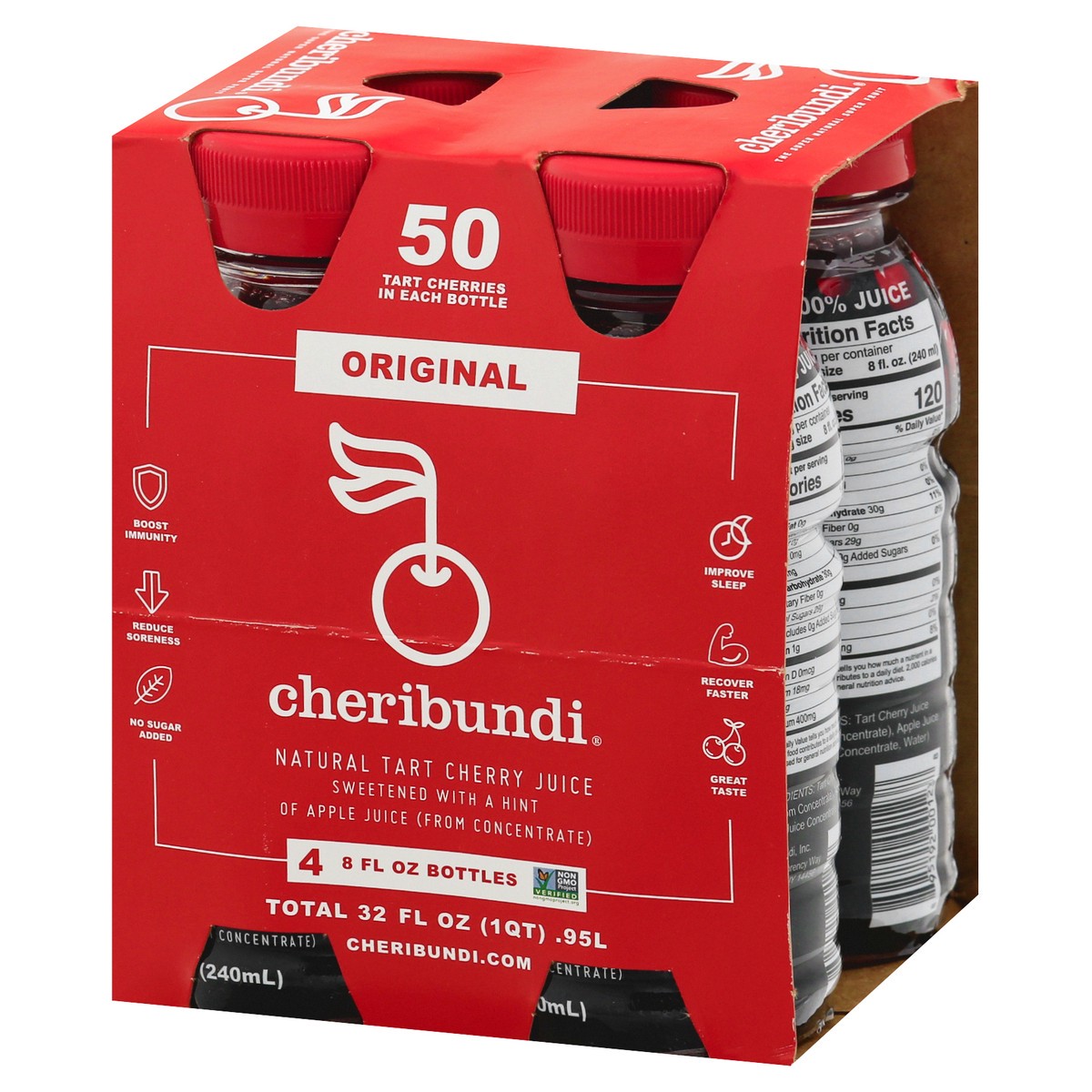 slide 9 of 9, Cheribundi Original Natural Tart Cherry Juice - 4 ct, 4 ct