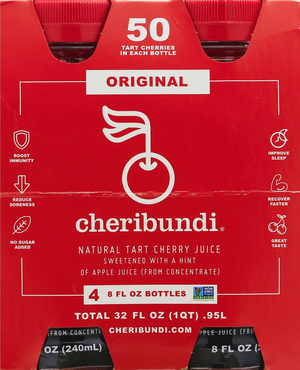 slide 5 of 9, Cheribundi Original Natural Tart Cherry Juice - 4 ct, 4 ct