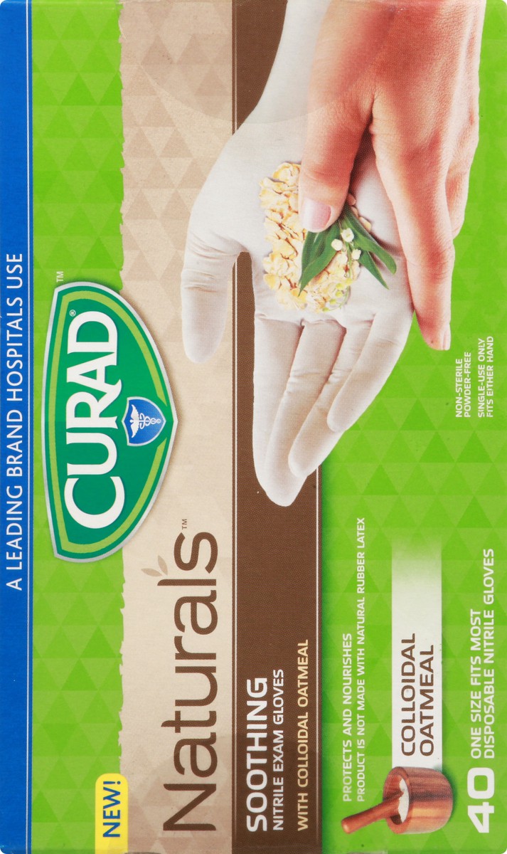 slide 9 of 12, Curad Nitrile Exam Gloves 40 ea, 40 ct