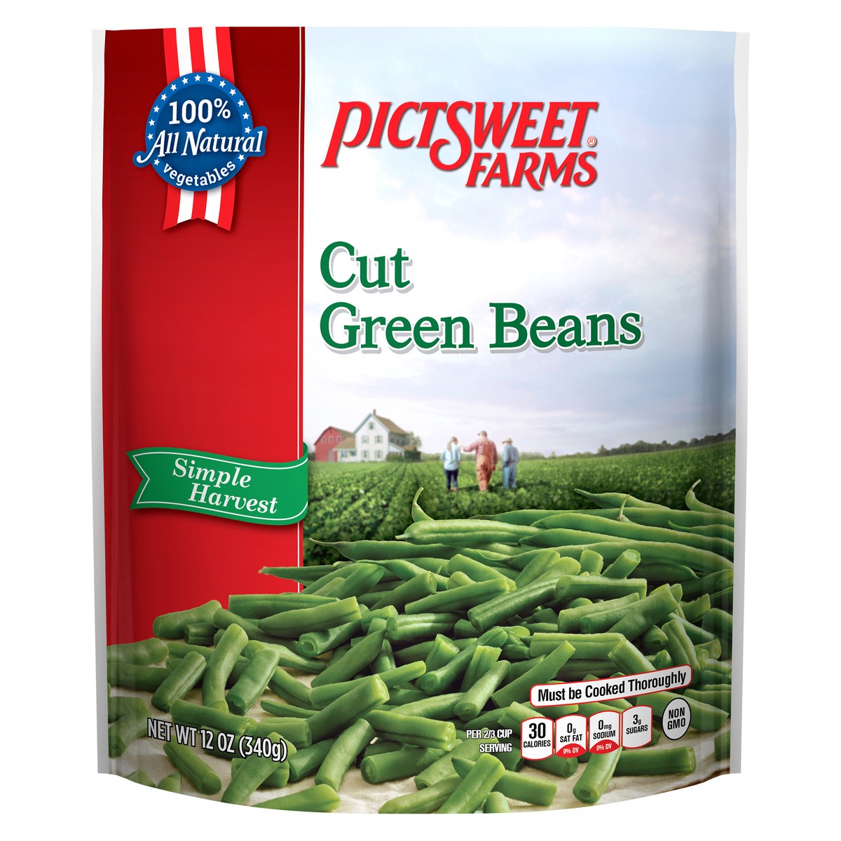 slide 3 of 3, Pictsweet Cut Green Beans, 12 oz