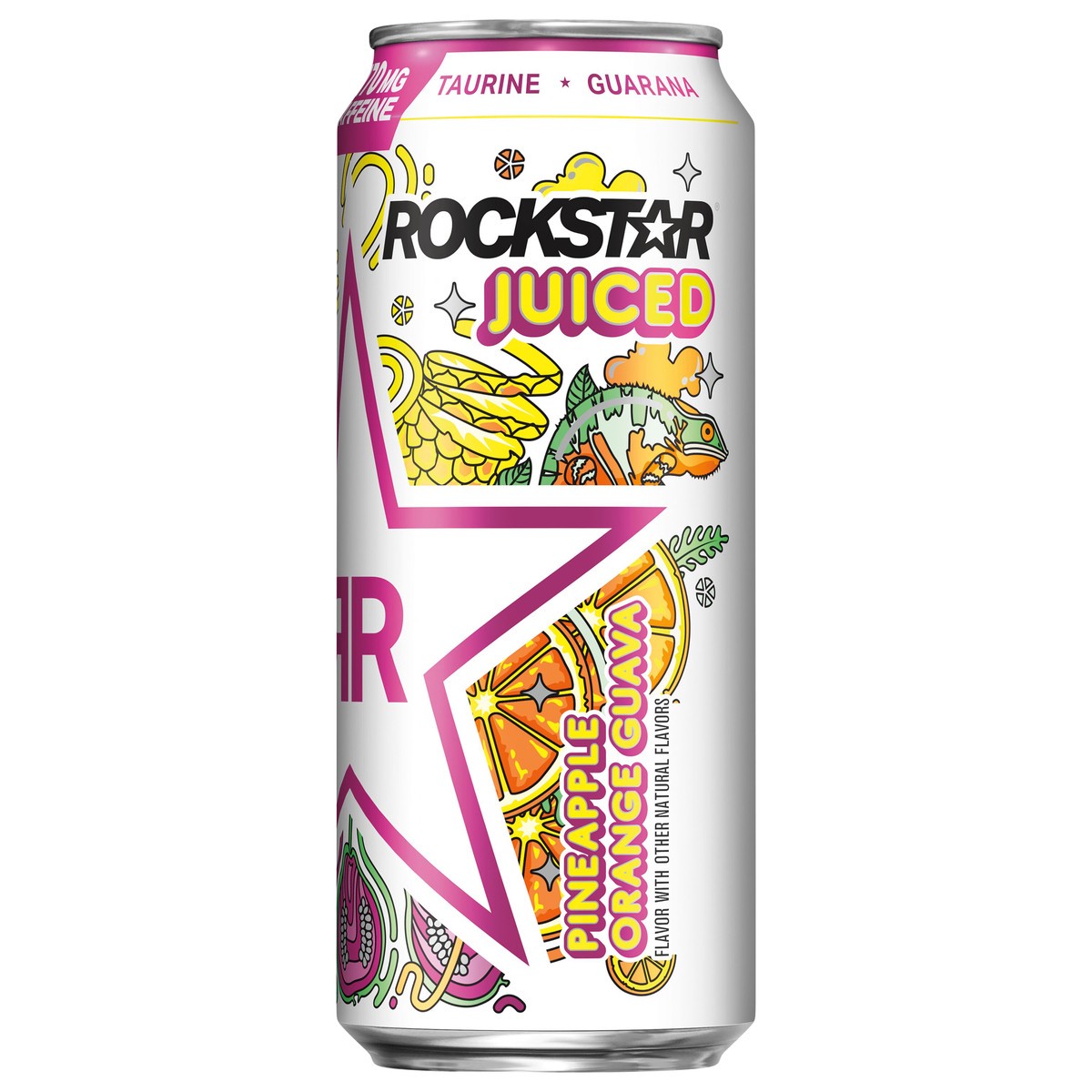 slide 1 of 1, Rockstar Juiced Energy Drink Pineapple Orange Guava Flavor 16 Fl Oz Can, 16 oz