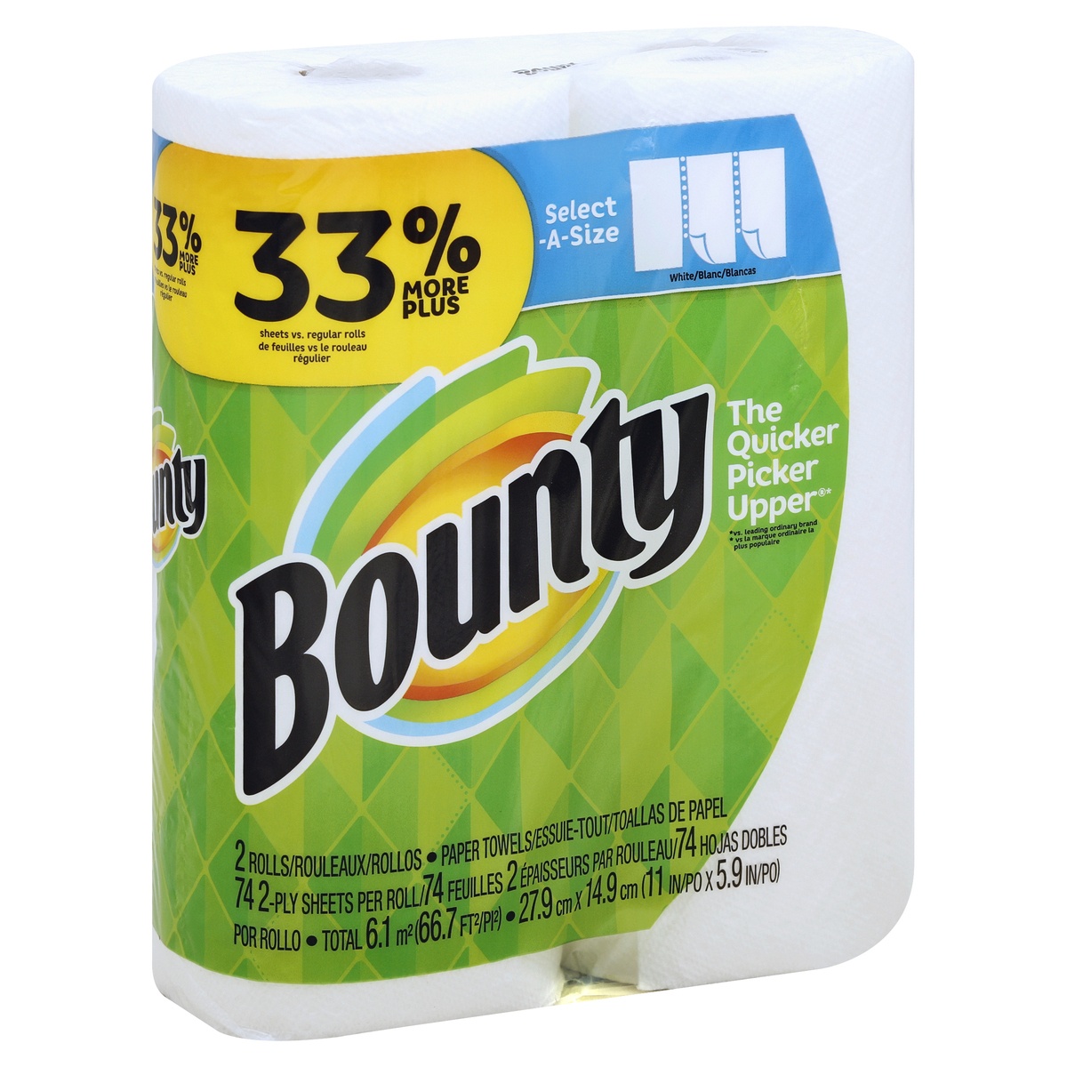 slide 1 of 4, Bounty Paper Towels 2 ea, 2 ct