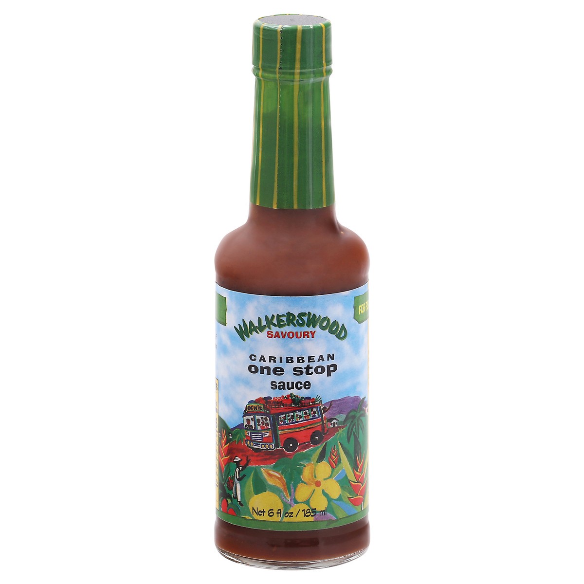 slide 1 of 2, Walkerswood Caribbean Savoury One Stop Sauce 6 fl oz Bottle, 6 fl oz