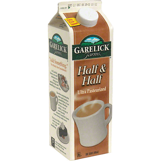 slide 2 of 2, Garelick Farms Dairy Pure Ultra Pasteurized Half & Half Cream, 32 fl oz