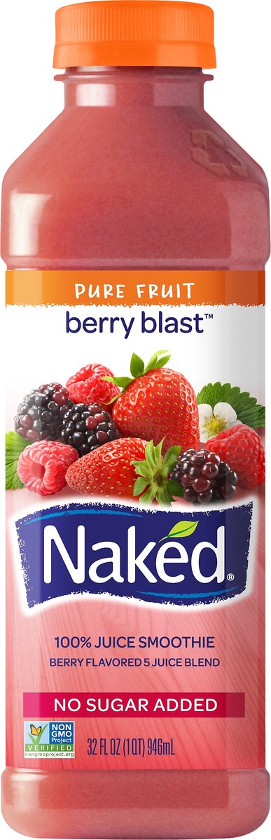 slide 2 of 6, Naked Berry Blast 100% Juice Smoothie 32 oz, 32 oz