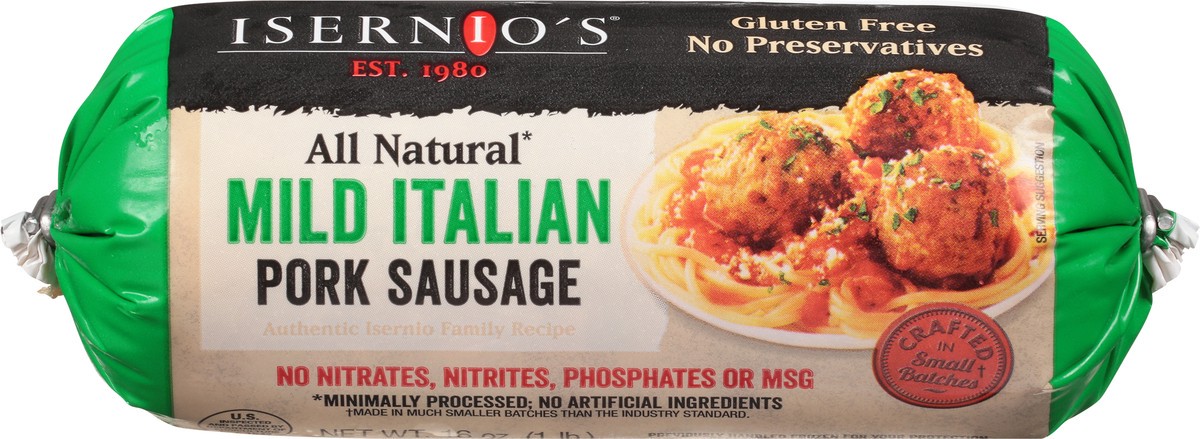 slide 12 of 14, Isernio's Mild Italian Pork Sausage 16 oz, 16 oz