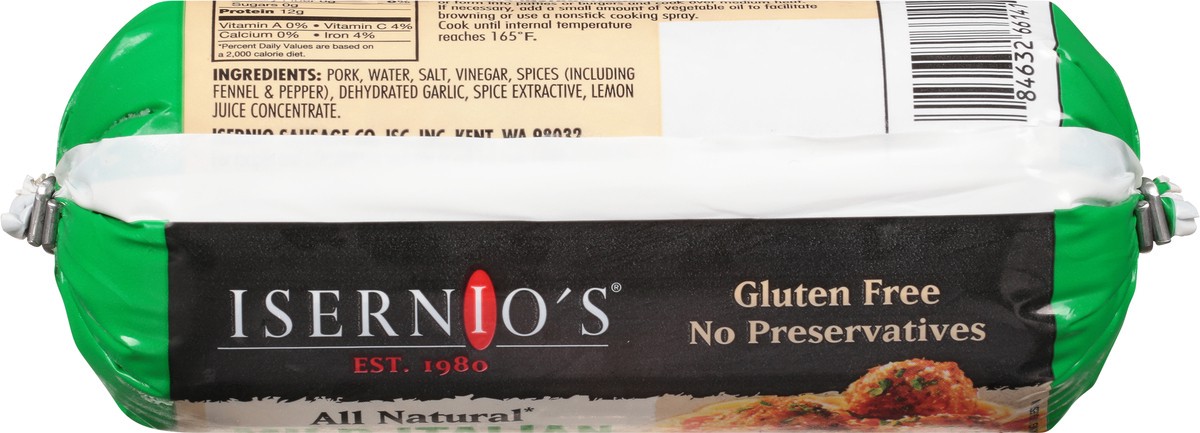 slide 8 of 14, Isernio's Mild Italian Pork Sausage 16 oz, 16 oz