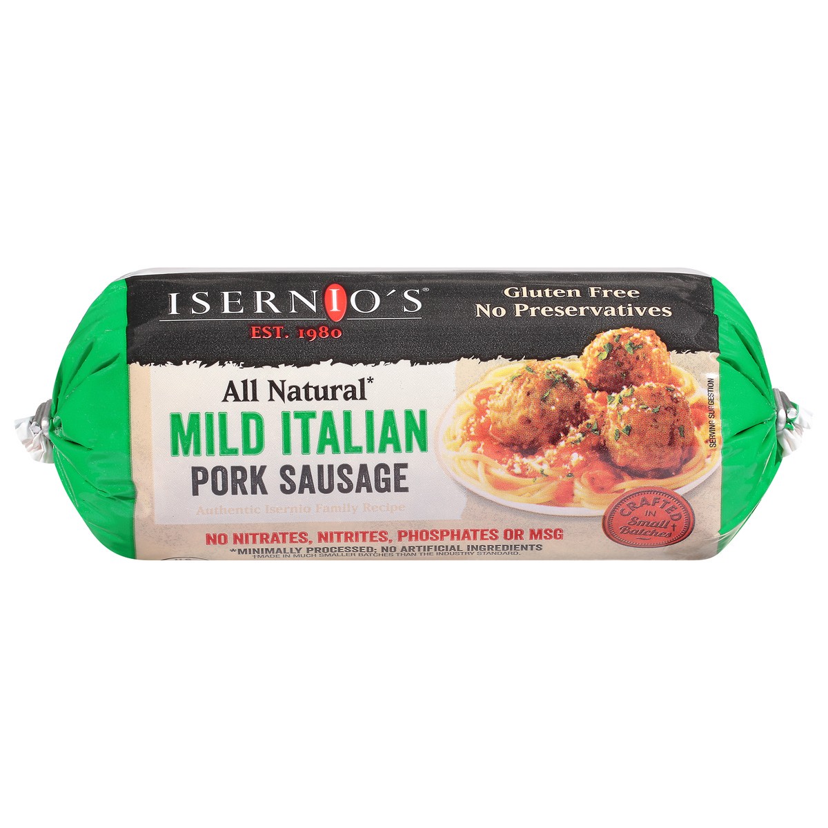 slide 7 of 14, Isernio's Mild Italian Pork Sausage 16 oz, 16 oz