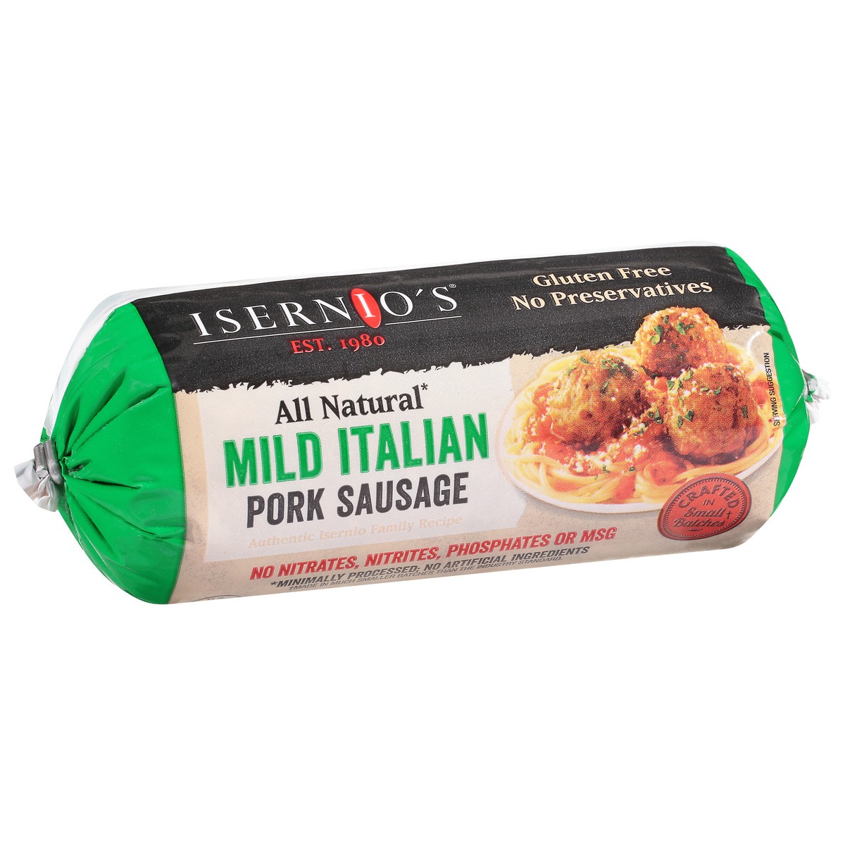 slide 3 of 14, Isernio's Mild Italian Pork Sausage 16 oz, 16 oz