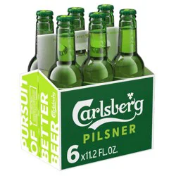 Carlsberg Danish Pilsner Beer - 6 pk 11.2 fl oz Bottles