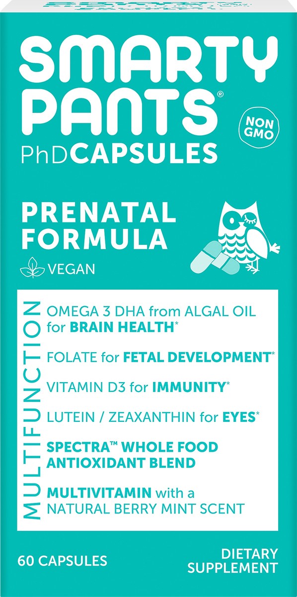 slide 6 of 8, SmartyPants Prenatal Formula PhD Capsules 60 ea, 60 ct