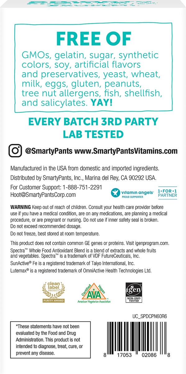 slide 7 of 8, SmartyPants Prenatal Formula PhD Capsules 60 ea, 60 ct