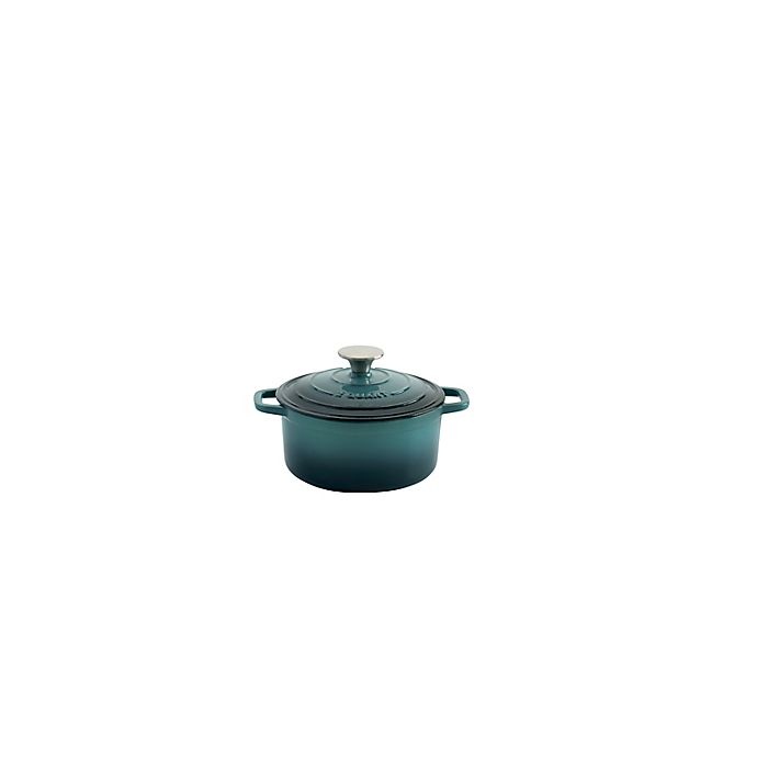 slide 1 of 2, Artisanal Kitchen Supply Enameled Cast Iron Dutch Oven - Seafoam, 2 qt